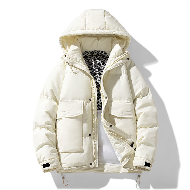 Lebhafte Polyester Kapuzen-Pufferjacke