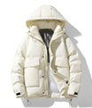 Lebhafte Polyester Kapuzen-Pufferjacke